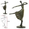 Escultura Decor Bailarina (bronze) 29cm Poliresina - 2