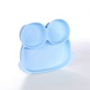 Ver imagem 1 de Prato Infantil Bebê Introdução Alimentar C/ 3 Divisórias Sapinho Azul