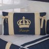 KIT DE BERÇO COM 2 LATERAIS COROA AZUL MARINHO/BEGE - 4