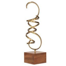 Escultura em Metal e Madeira - 2