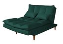 Ver imagem 3 de Sofá Cama Vancouver 3 Lugares Império Reclinável Casal Pés Madeira Suede Verde 403