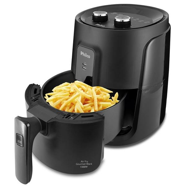 Fritadeira Philco Air Fry Gourmet Black Pfr15p 4l 1500w 127v - 2