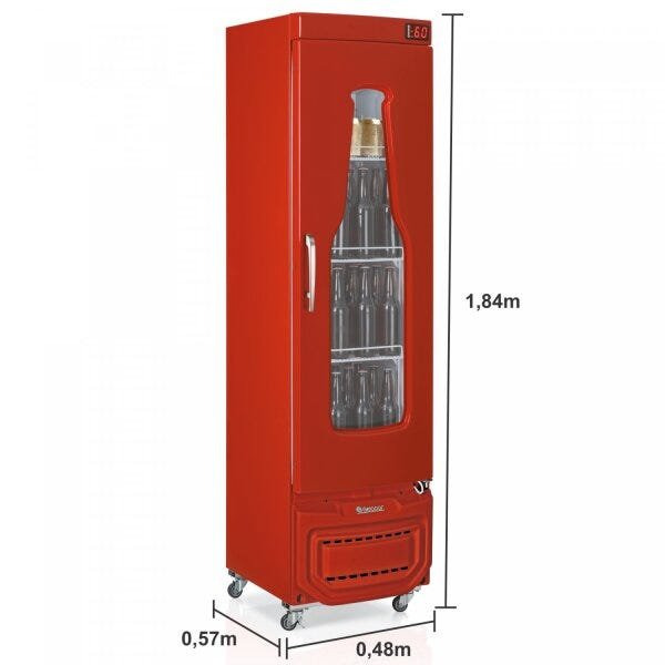 Refrigerador Vertical Cervejeira 127V Frost Free Gelopar - 3