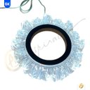Ver imagem 3 de Pendente Sol Redondo Aurola Anel Dourado Led 3 Cores Multicor 7w Bivolt