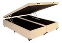 Ver imagem 1 de Base Box Bau Bipartido Casal Suede Premium Santo Box Bipartido 47x138x188:bege