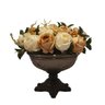 Bomboniere Vaso Para Arranjo Flor de Liz Bronze Marrom - 1