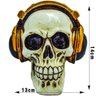 Crânio Caveira Decorativa Fone de Ouvido Dj - 2