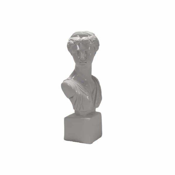 Escultura Estátua Busto Ártemis Branco - 2