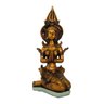 Escultura Parvati Deusa Indiana Dourado Envelhecido - 1