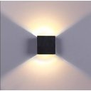 Ver mais imagens de Arandela Led Facho Regulável 6w Branco Quente 3000k Preto Ip65 Alumínio Bivolt