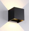 Ver imagem 1 de Arandela Led Facho Regulável 6w Branco Quente 3000k Preto Ip65 Alumínio Bivolt