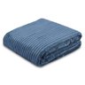 Cobertor Manta Casal Soft Canelada 2,20m X 1,80m Califórnia Cor Azul - 1