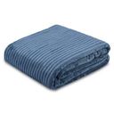 Ver imagem 1 de Cobertor Manta Casal Soft Canelada 2,20m x 1,80m Califórnia Cor Azul