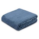 Ver imagem 1 de Cobertor Manta Casal Soft Canelada 2,20m x 1,80m Califórnia Cor Azul