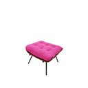 Ver imagem 3 de Kit 02 Poltronas e 01 Puff Costela Corino Pink