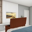 Ver imagem 1 de Calçadeira Baú Recamiel Casal 140CM Grécia Suede Terracota - D A DECOR