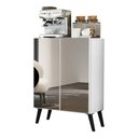 Ver mais imagens de Aparador Buffet 3 Portas Com Espelho Retrô Vegas V1013 Branco/Preto Branco/Preto
