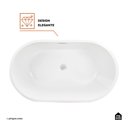 Ver imagem 4 de Banheira Freestanding Imersao Aragonita Pingoo.casa - Branco