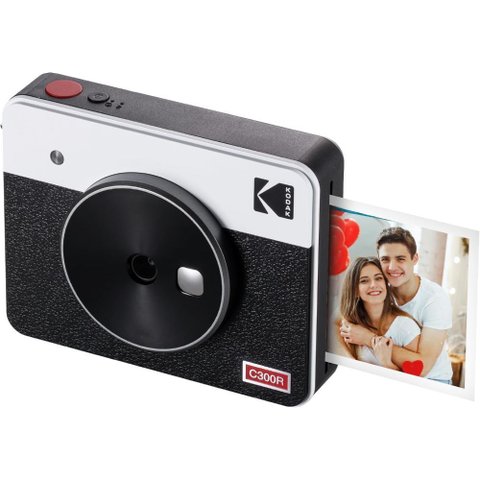 Kodak Mini Shot 3 Retrô Branca - C300rw - Camera Instantânea e Photo Printer Bluetooth 2 em 1 - I