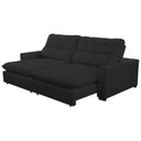 Ver imagem 5 de Sofa Retratil Reclinavel 2 Lugares 210cm Veludo Andreia