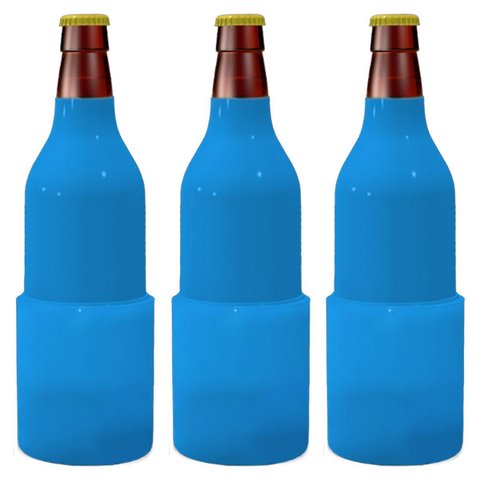 Kit 3 Porta Garrafa Cerveja Térmico Gel Fri-ice Conserva P/ 2 Horas