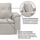 Ver imagem 7 de Sofá Retrátil e Reclinável 3 Lugares 230cm San Miguel Yescasa