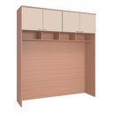 Ver imagem 1 de Guarda Roupa Modulado Ponte 4 Portas 2450x1730mm Setiba Plus Rimo Carvalho/palha