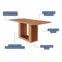 Ver imagem 3 de Mesa de Madeira Ariela 180 Cm Cinamomo - Cimol