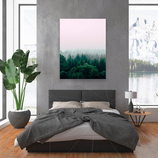 Quadro Árvore Cold Mountain Midiapoparte 60x80cm para Salas, Escritórios e Escritórios - 2