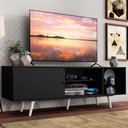Ver imagem 1 de Rack Madesa Dubai para Tv até 65 Polegadas com Pés - Preto/branco