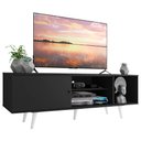 Ver imagem 3 de Rack Madesa Dubai para Tv até 65 Polegadas com Pés - Preto/branco