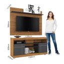 Ver imagem 3 de Rack com Painel para Tv até 55 Pol 136x168cm Noce Preto
