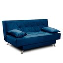 Ver imagem 6 de Sofá Cama 1,80m Iara Suede Azul Rover & Beato