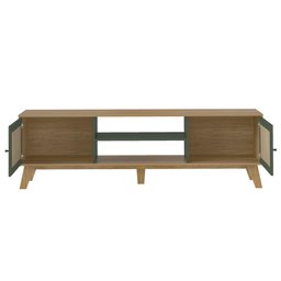 Conjunto para Sala com Rack e Buffet Charlotte Carvalho/menta Artely - 5