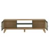 Conjunto para Sala com Rack e Buffet Charlotte Carvalho/menta Artely - 5