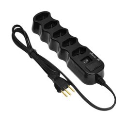 Filtro De Linha 5 Tomadas 250v 1500va Preto 1 - 1