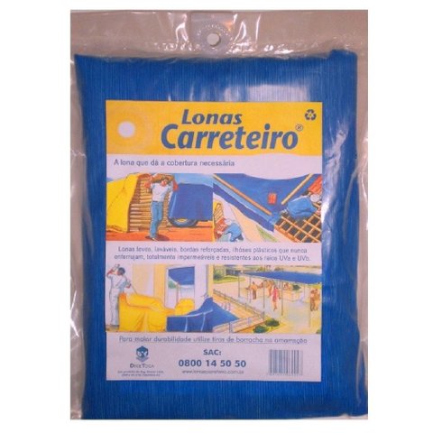 Lona Carreteiro 4mmx3mm Azul Bemis