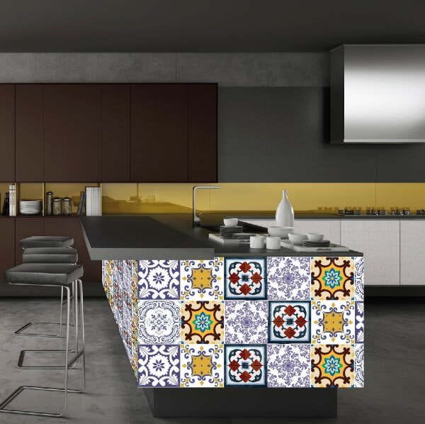 Papel de Parede Azulejo Tendência - 1