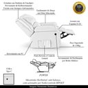 Ver imagem 4 de Poltrona do Papai Reclinável Sala de Cinema Barcelona Elétrica Usb Pu Branco