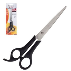Tesoura Barbeiro Corneta Basic Inox 7" Blister