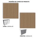 Ver imagem 5 de Cômoda Grande com Sapateira e 4 Gavetas Angra Rimo - Carvalho