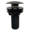 Válvula Ralo Click Preto Fosco Pia Lavatório Cuba 7/8 Abs - 6