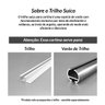 Cortina de Trilho Suisso Bege com Voil 4,50m x 2,50m para Trilho de 3 Metros - 2