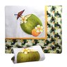 Toalha de chá e pano de prato 02 peças para cozinha Frutas - Coco Verde - 1
