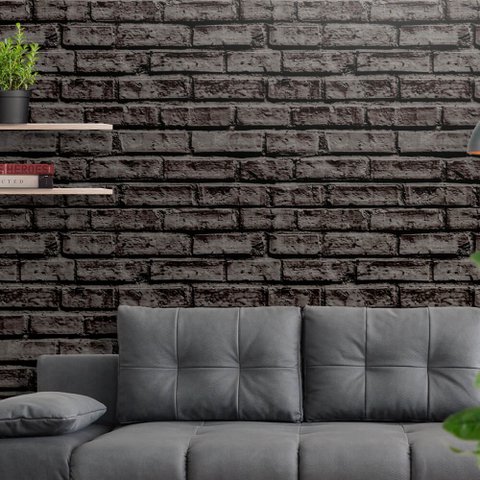 Papel de Parede Tijolo 4 Arte Destaque 3,50 Metros