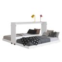 Ver imagem 3 de Cama Dupla Articulável Horizontal Branca Solteiro Mdp Decoração Phoenix Art In Móveis