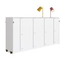 Ver imagem 4 de Cama Dupla Articulável Horizontal Branca Solteiro Mdp Decoração Phoenix Art In Móveis