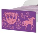 Ver imagem 3 de Cama Infantil Carruagem de Princesa com Colchão Mini Cama MDF Branco Cambel Móveis