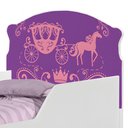 Ver imagem 5 de Cama Infantil Carruagem de Princesa com Colchão Mini Cama MDF Branco Cambel Móveis