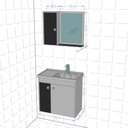 Ver imagem 6 de Conj Gabinete Munique Preto Fosco Ripado Bechara